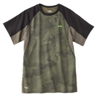 C9 by Champion Boys Pieced Short Sleeve Tech Tee   Olive L