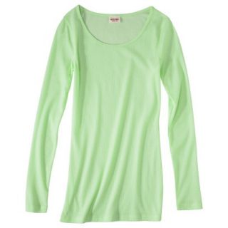 Juniors Lightweight Ribbed Tee   Extra Lime S(3 5)