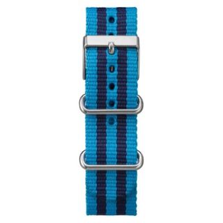 Timex Weekender Full Size Slip Thru Replacement 20mm Strap with Navy Blue