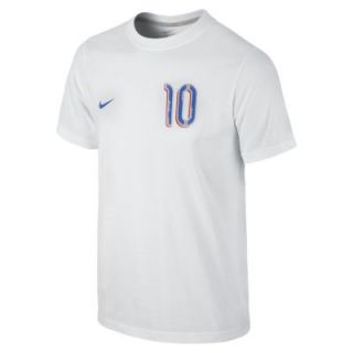 Nike Graphic QT (Rooney #10) Boys T Shirt   White