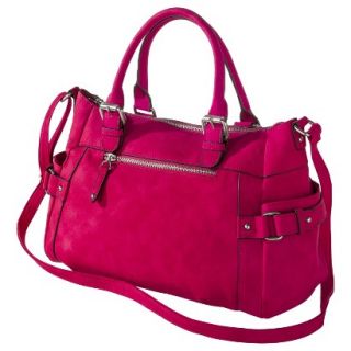 Merona Satchel Handbag with Crossbody Strap   Pink