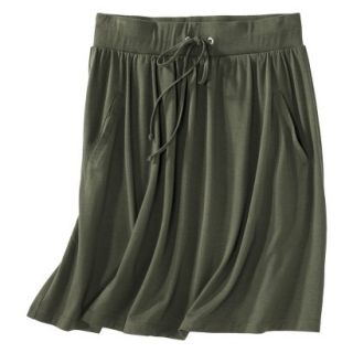 Merona Womens Front Pocket Knit Skirt   Moss   XS