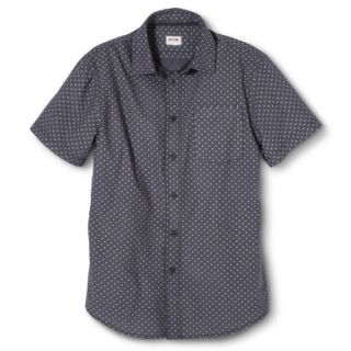 Mossimo Supply Co. Mens Short Sleeve Button Down   Zodiac Night S