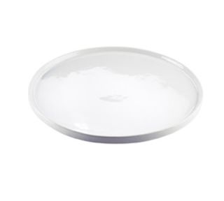 Cal Mil 12 3/4 Round Gourmet Display Platter   Porcelain, White