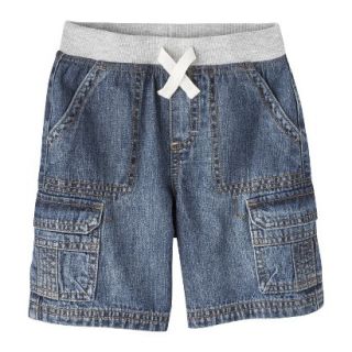 Cherokee Infant Toddler Boys Cargo Jean Short   Solid Blue 3T