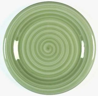 Tabletops Unlimited Spirale Green Dinner Plate, Fine China Dinnerware   Solid Gr