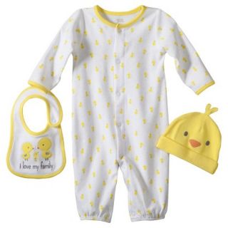 Just One YouMade by Carters Newborn 3 Piece Converta Gown Set   Yellow 6 M