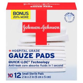 Johnson & Johnson First Aid Small Gauze Pad   10 Count