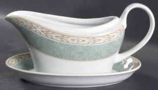 Wedgwood Aztec Gravy Boat & Underplate, Fine China Dinnerware   Home Collection,