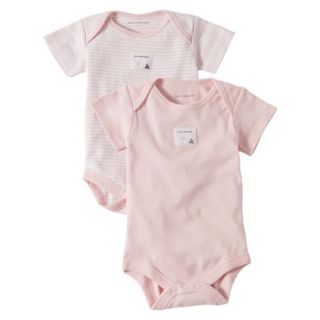Burts Bees Baby Infant Girls 2 Pack Bodysuits   Blossom 18 M