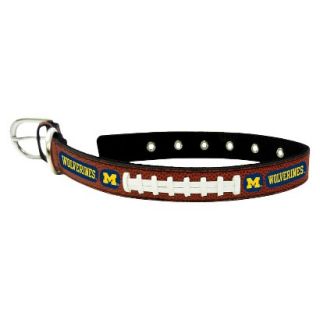 Michigan Wolverines Classic Leather Large Football Collar