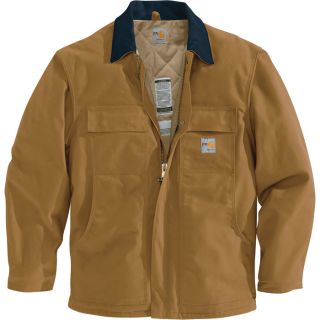 Carhartt Flame Resistant Duck Traditional Coat   Brown, 4XL, Big Style, Model