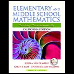 Elementary and Middle School Mathematics   California Edition