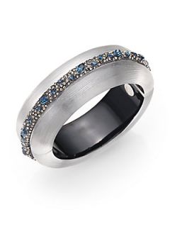 Alexis Bittar Jeweled Lucite Bangle Bracelet/Grey   Grey