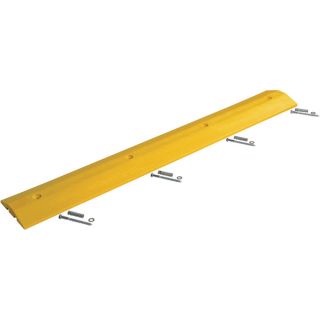 Vestil Speed Bump   72 Inch L x 10 Inch W x 2 Inch H, For Concrete, Yellow,