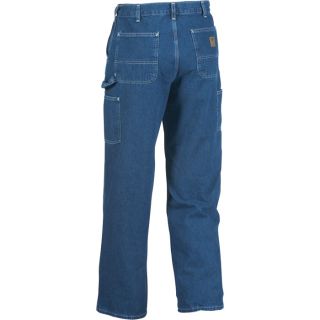 Carhartt Washed Denim Work Dungaree   Deep Stone, 40 Inch Waist x 28 Inch