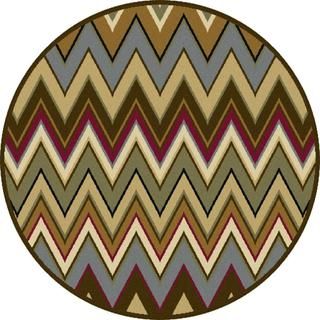 Lagoon Multi Transitional Area Rug (53 Round)