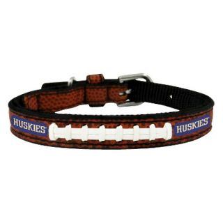 Washington Huskies Classic Leather Toy Football Collar