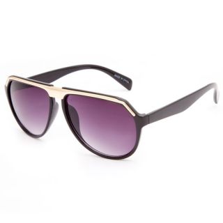 Grant Aviator Sunglasses Black/Gold One Size For Men 240460774