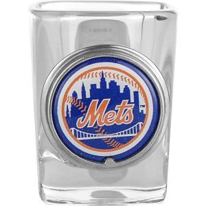 New York Mets Great American Products Crystal Coat Emblem Shotglass