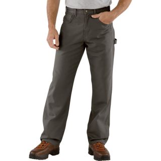 Carhartt Loose Fit Canvas Carpenter Jean   Charcoal, 32 Inch Waist x 32 Inch