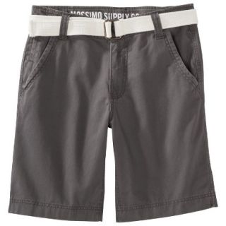 Mossimo Supply Co. Mens Belted Flat Front Shorts   Hot Coffee 36