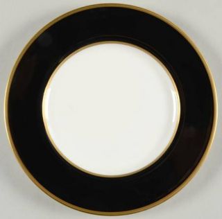 Mikasa Onyx Bread & Butter Plate, Fine China Dinnerware   Black Rim,White Center