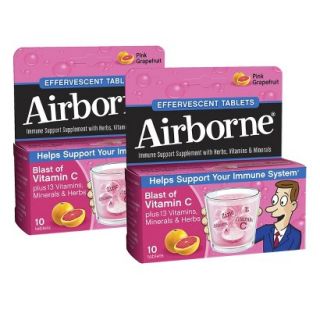 Airborne Pink Grapefruit Supplement Tab   2 Pack