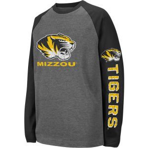 Missouri Tigers Colosseum NCAA Youth Bleacher Long Sleeve Raglan T Shirt