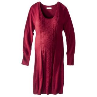 Liz Lange for Target Maternity Long Sleeve Cable Sweater Dress   Cherry Red XXL