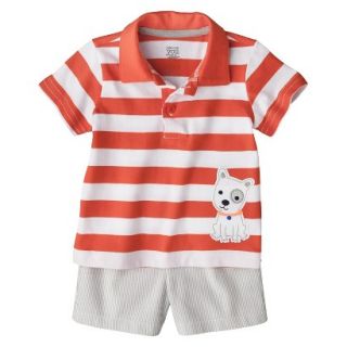 Just One YouMade by Carters Toddler Boys 2 Piece Set   Orange/Heather Gray 2T