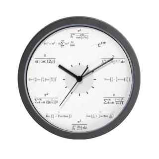  Math Wall Clock (white background)