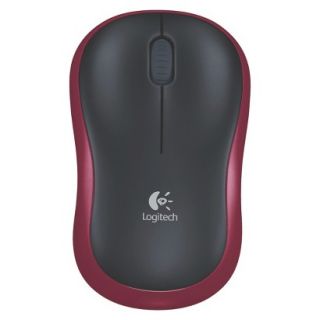 Logitech M185 Wireless Mouse   Black/Red (910 003190)