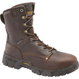 Carolina 8In. Waterproof Grizzly EH Boot   Dark Brown, Size 8 1/2, Model CA8011