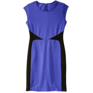 Mossimo Womens Colorblock Scuba Dress   Blue XS