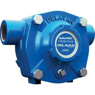 Delavan Cast Iron 6 Roller Pump   22.8 GPM, 300 PSI, 1200 RPM Model 6600C