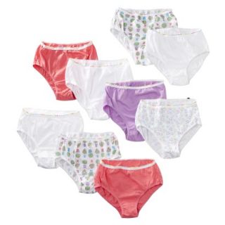 Girls Hanes Butterfly Floral 9 pack Brief Underwear 14