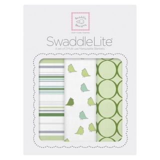 Swaddle Designs Jewel Tone SwaddleLite 3pk   Kiwi, Pure Green & Sterling
