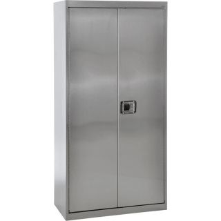 Sandusky Buddy Stainless Steel Storage Cabinet   36 Inch W x 24 Inch D x 78