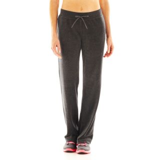 Made For Life Velour Warm Up Pants, Chrcl Hthr Gry B65, Womens