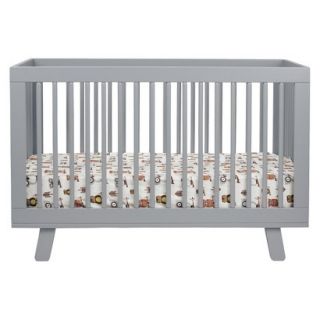 3 in 1 Convertible Crib with Toddler Rail   Grey
