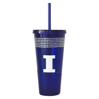 Boelter Brands NCAA 2 Pack Illinois Fighting Illini Bling Double Walled Tumbler
