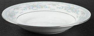 Fairfield Rosepoint Rim Soup Bowl, Fine China Dinnerware   Pastel Floral Border,