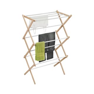 HONEY CAN DO Honey Can Do Accordion Wood Drying Rack