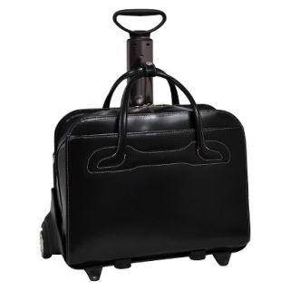 McKleinUSA Willowbrook Detachable Wheeled Ladies Briefcase   Black