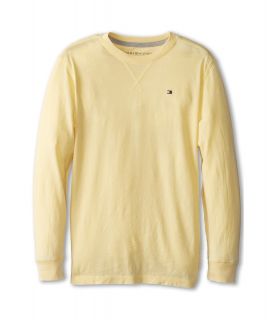 Tommy Hilfiger Kids Joel L/S Burnout Tee Boys Long Sleeve Pullover (Yellow)
