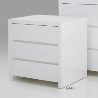 Mobital Bianca 3 Drawer Nightstand NIG BIAN WHIT SMALL / NIG BIAN WHIT LARGE 