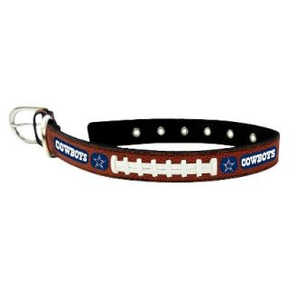Dallas Cowboys Classic Leather Medium Football Collar