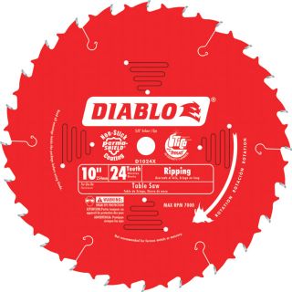 Diablo Ripping Circular Saw Blade   10 Inch, 24 Tooth, For Rip Cuts in Wood,
