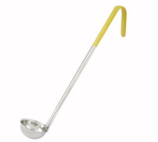 Winco 1 oz Color Coded Ladle w/ 12 in Handle, 1 Piece, Yellow